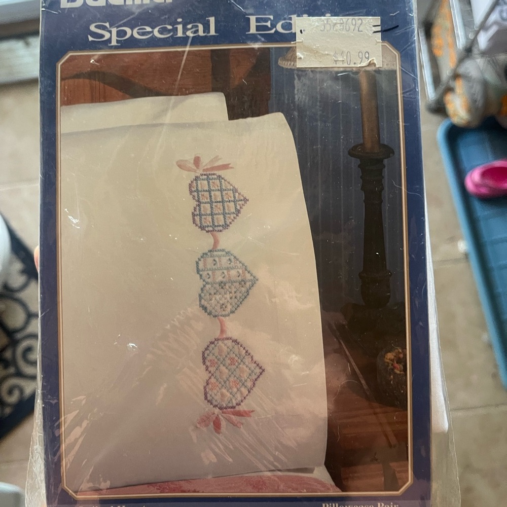 Bucilla Blue and White Embroidery Kit
